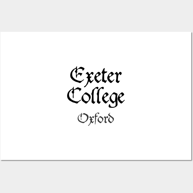 Oxford Exeter College Medieval University Wall Art by RetroGeek